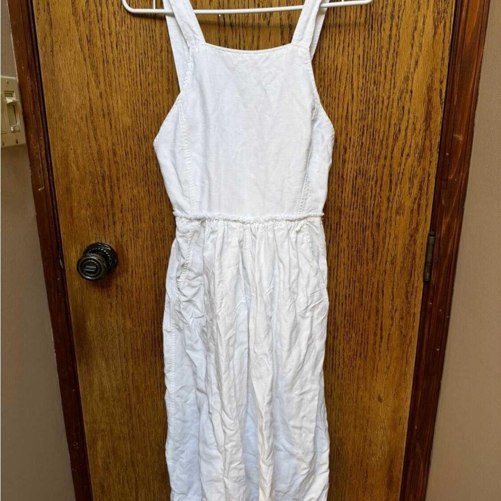 Wilfred White Linen Sleeveless Dress